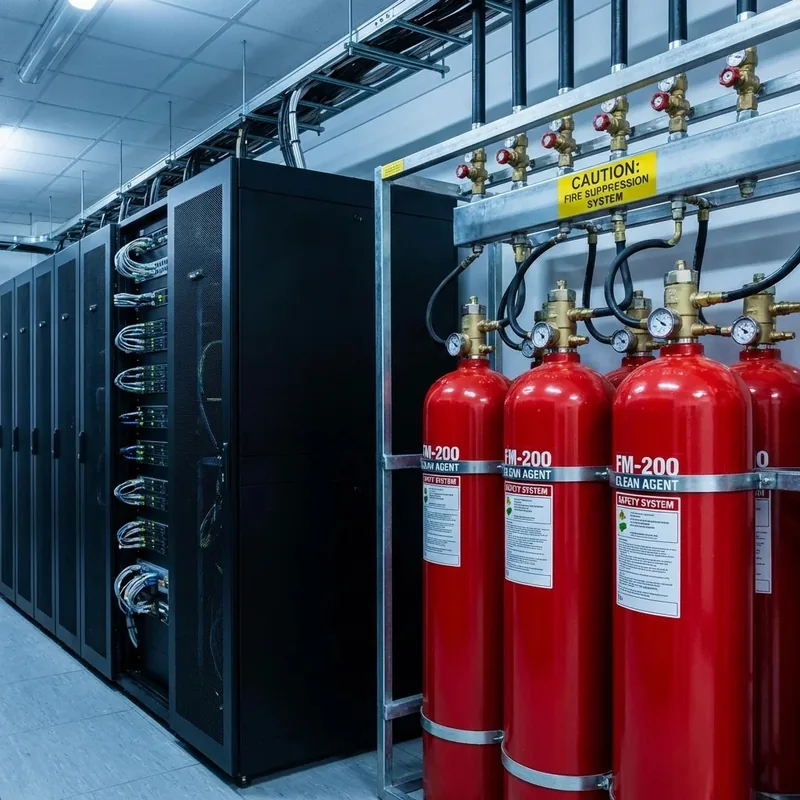 Server Room Fire Protection Dubai: FM200 vs Novec