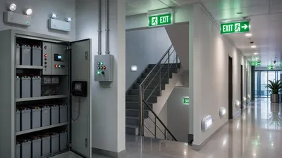 Emergency lighting and exit sign systems Dubai