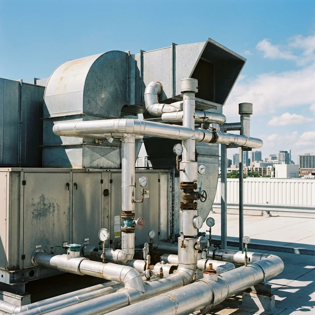 Rooftop HVAC plant and chiller maintenance Dubai